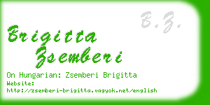 brigitta zsemberi business card